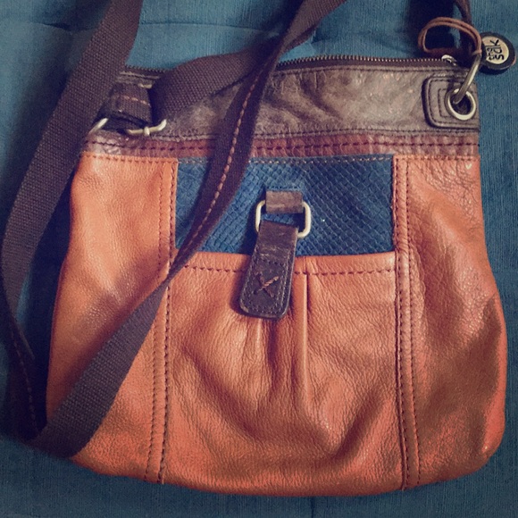 Slouchy Rustic Leather Side Satchel - Picture 1 of 9